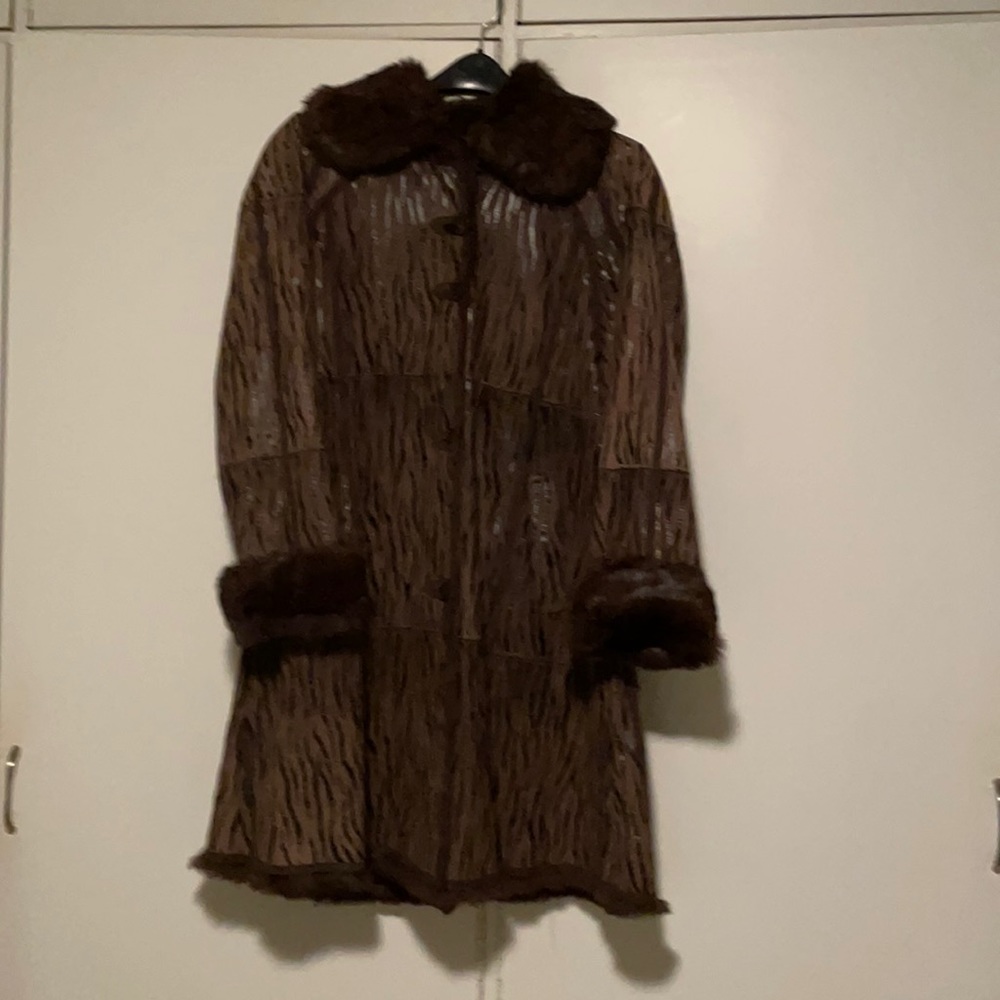 Leather/fur coat